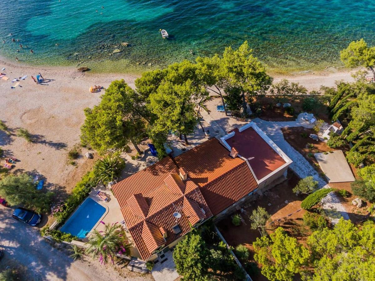 Deluxe Villa Sirena On The Beach With Pool Supetar Eksteriør bilde